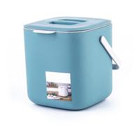 Pattumiera da banco con coperchio a 2 ripiani per rifiuti da cucina, compostiera per interni, contenitore per la spazzatura facile da usare detergente per piastrelle vernice per rimozione pareti spray