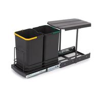 Pattumiera per differenziata Recycle da cucina, 2 x 12 L, fissaggio sul fondo ed estrazione manuale/automaticamente