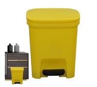 Pattumiera da cucina, pattumiera sottile - Pattumiera rettangolare con coperchio antiodore,Il coperchio di protezione dagli odori si posiziona sul cestino della spazzatura per un uso efficiente dello