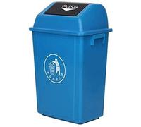 Pattumiera da esterno con coperchio, in plastica resistente, per interni ed esterni, in hotel e strade