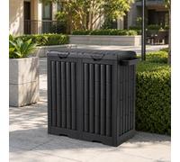Pattumiera da Esterno Effetto Legno - Raccolta Differenziata 110L / 220L