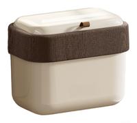 Pattumiera da parete in plastica ABS 9L con odore per guarnizione a prova di tenuta in plastica ABS (bianco piccolo)