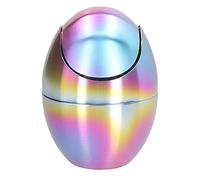 Pattumiera Da Tavolo, Pattumiera Da Bagno con Coperchio, Bidoncino Bagno In Acciaio Inox A Forma Di Uovo, Cestino Bagno Pattumiera, Pattumiera Da Cucina, Per Casa, Ufficio (Colorato)