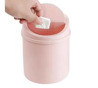 Pattumiera da tavolo, piccola pattumiera creativa con coperchio per ufficio, piccolo cestino per carta da ufficio, pattumiera per casa, vanità, tavolo, auto, interno, bagno, cucina