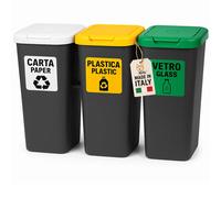 Pattumiera Differenziata 3 Scomparti 75L Akirock