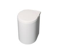 Pattumiera Differenziata per Anta 13 Litri in Plastica Emuca Bianca