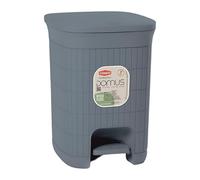 Pattumiera Domus 20Lt con Pedale Plastica Riciclata Coperchio Moderno Blue