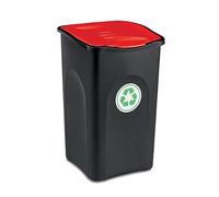 PATTUMIERA ECOGREEN 50LT NERO ROSSO