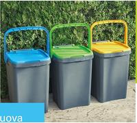 PATTUMIERA ECOPLUS raccolta differenziata con coperchio antirandagi e maniglia