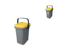 Pattumiera Ecosystem 7 Litri Con Manico Gialla Stefanplast