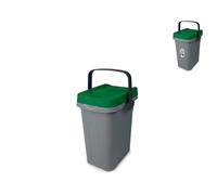 Pattumiera Ecosystem 7 Litri Con Manico Verde Stefanplast