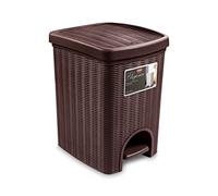 Pattumiera Elegance Ratt 20 Litri Moka Marrone Stefanplast