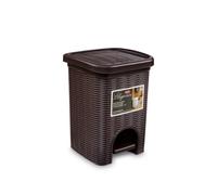 Pattumiera Elegance Ratt Litri 6 Moka Marrone Stefanplast