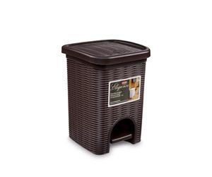 Pattumiera Elegance Ratt Litri 6 Moka Marrone Stefanplast
