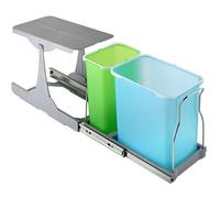 PATTUMIERA estraibile differenziata 2 secchi da 8 Lt + 1 da 16 lt modello PATTY