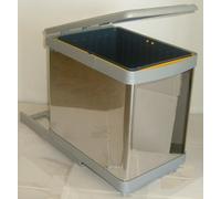 Pattumiera estraibile INOX per cucina 1 secchio da 16 Lt Gollinucci
