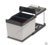 Pattumiera estraibile per sottolavello cucina 2 secchi, cesti 16 L -AUTOMATICA ì