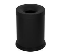 Pattumiera Gettacarte Ø25xh35 cm Autoestinguente In Acciaio Verniciato Nero