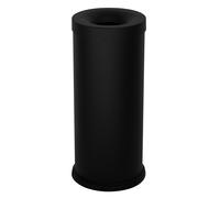 Pattumiera Gettacarte Ø25xh60 cm Autoestinguente In Acciaio Verniciato Nero