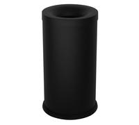 Pattumiera Gettacarte Ø31xh60 cm Autoestinguente In Acciaio Verniciato Nero