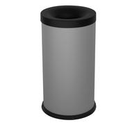 Pattumiera Gettacarte Ø31xh72 cm Autoestinguente In Acciaio Verniciato Grigio