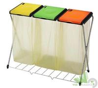 PATTUMIERA GIMI REGGISACCO PORTASACCO 3 POSTI RACCOLTA DIFFERENZIATA 106x40x82h