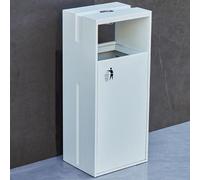 Pattumiera in acciaio inox e contenitore per sigarette, posacenere da pavimento con secchio interno per un uso durevole ed elegante in club, banche, aeroporti, centri commerciali