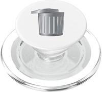 Pattumiera in stile antico con coperchio aperto - Cestino classico PopSockets PopGrip per MagSafe