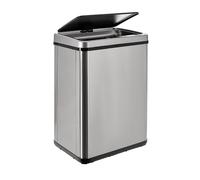 Pattumiera intelligente senza gambe con apertura automatica o contatto manuale, 40 l, altezza: 55,5 (x35,5 x 26), grigio.