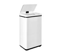 Pattumiera intelligente senza gambe con apertura automatica o contatto manuale, 50 l, altezza: 67,5 (x35,5 x 26), bianco.