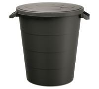 Pattumiera Keden con manici e coperchio - grigio 120 litri / 80 litri