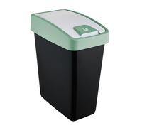 keeeper Cestino per rifiuti in magne con Coperchio Ribaltabile 25 l, Plastic, Nordic Green