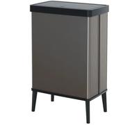Pattumiera Keter 54L Grigio Perlato Apertura Push per Cucina con Gambe
