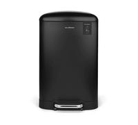 Les Collectors Pattumiera da cucina N°505 a pedale, inox 20L, interno rimovibile, Nero
