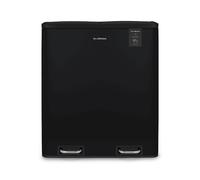 Les Collectors pattumiera per raccolta differenziata dei rifiuti a pedale Nero Mat N°910, Capacità 60 L, Resistente, Cucina, 2 scomparti per rifiuti, Cestini rimovibili, Riciclo, Raccolta differenziata, Chiusura silenziosa del coperchio
