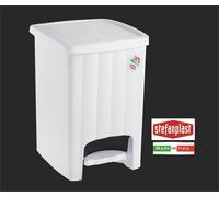 PATTUMIERA PEDALE MARGHERITA 20lt BIANCO