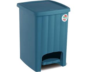 Pattumiera Margherita Con Pedale lt.20 Stefanplast Blu Raccolta Differenziata