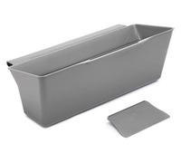 Metaltex Contenitore per rifiuti organici Clean-Tex in plastica PP appendibile Grigio 35x16x13 cm