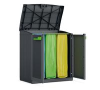 Pattumiera Moby Compact Store Con 3 Ante Lt. 330 - Antracite Keter Sacchi per ri