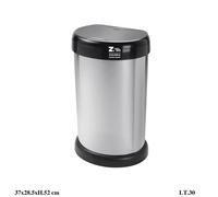 PATTUMIERA MODA BIN SILVER LT.30 CON COPERCHIO APERTURA "SLOW"