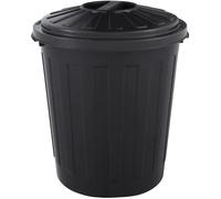 keeeper Pattumiera universale con coperchio chiudibile, Plastica resistente (PP), Pattumiera Mini, 7 L, Mats, Grafite