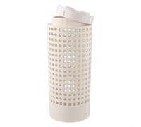 Pattumiera per compost in PVC per piccoli spazi esterni con ingombro minimo coperchio a vite e coperchio ventilato per il controllo (1 pz)