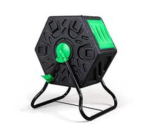 Pattumiera per compostaggio da esterno, 60 l, per un efficiente riciclaggio dei rifiuti, sistema di compostaggio rotante per giardino e cucina