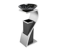 Pattumiera per esterni Pattumiera per interni ed esterni con secchio interno rimovibile e posacenere superiore Pattumiera commerciale in acciaio inox Pattumiera per patio exter