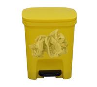 Pattumiera per gradini da cucina, pattumiera con coperchio,Pattumiera rettangolare sottile con pedale a chiusura ammortizzata | Protezione dagli odori del cestino dei rifiuti, funzionamento a pedale d