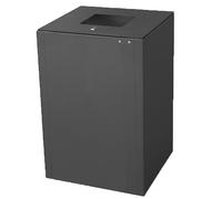 Pattumiera per Raccolta Differenziata 1 Scomparto Capacità 100 lt 45x50x80 cm in Acciaio Antracite