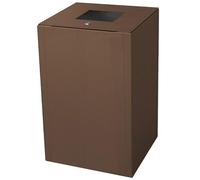 Pattumiera per Raccolta Differenziata 1 Scomparto Capacità 100 lt 45x50x80 cm in Acciaio Corten