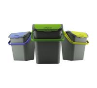 Pattumiera per raccolta differenziata 'ecologic' - lt 28 / cm 38 x 36,5 x h 37