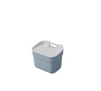 Curver Keter Pattumiera da 5 Litri per la Raccolta Differenziata Ready To Collect, con Supporto a Parete, Ideale la Cucina e il Bagno, 100% Riciclato, Grigio