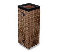 Pattumiera Per Raccolta Rifiuti 28x28xh70 cm in Cartone Con Stampa Grafica G1 Beige